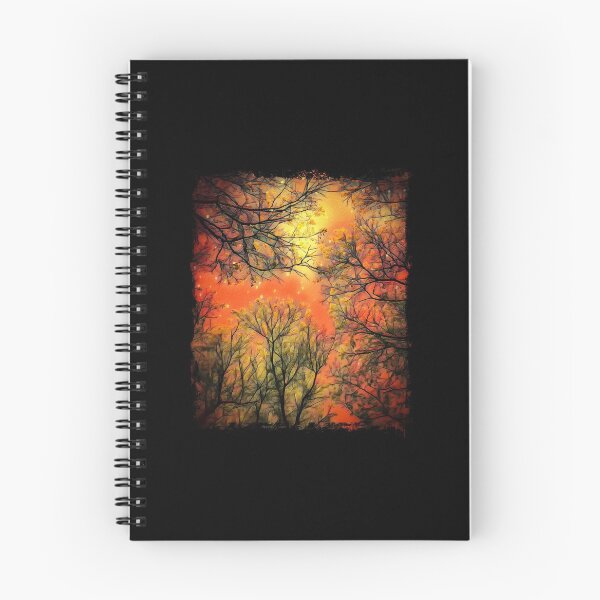 Item preview, Tree Canopy Vibrant Orange Evening Sky designed and sold by Capuletdesigns.