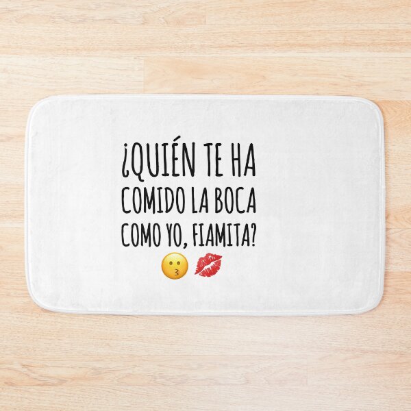 Item preview, "¿Quién te ha comido la boca como yo, Fiamita?". Isla tentación  designed and sold by Tropical Blood.