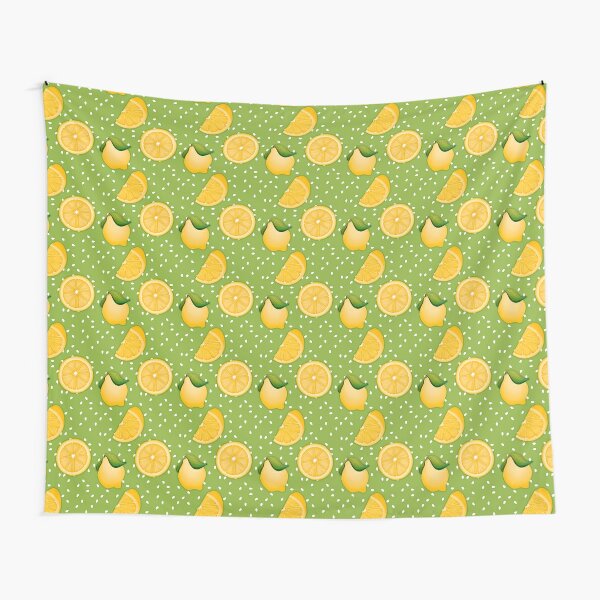 Lemon on Green Tapestry