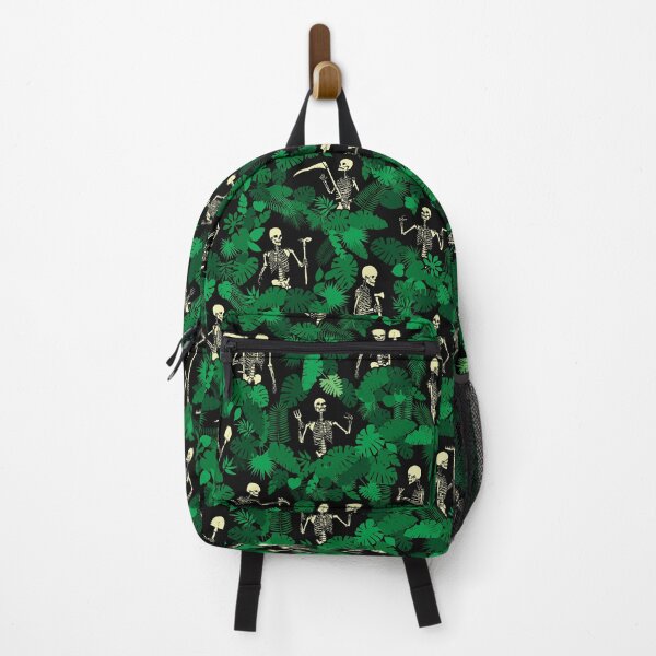 Garden Of Lost Souls Goth Gardener Skeleton Pattern Backpack