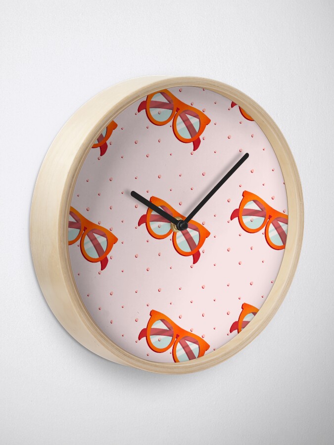 Alternate view of Summer Sunglasses on peacch Clock