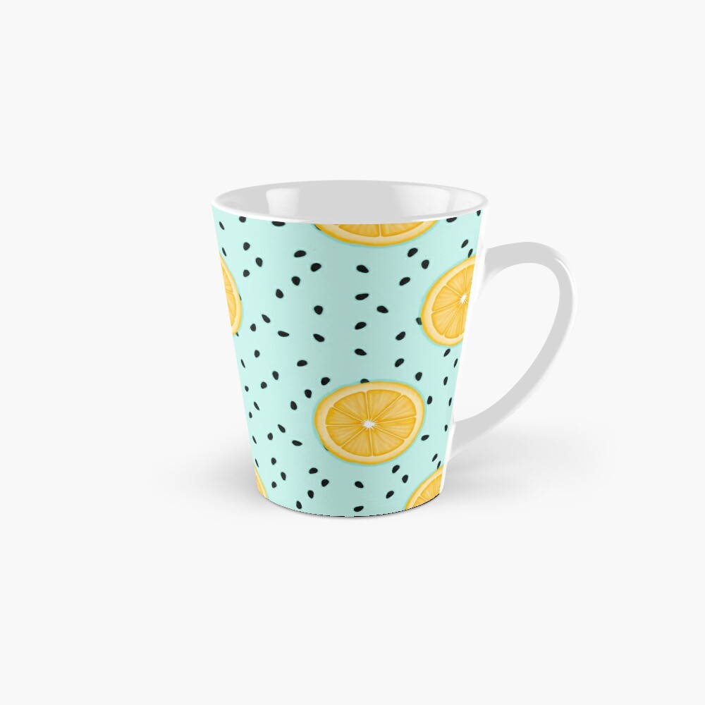 Lemons on Blue Coffee Mug