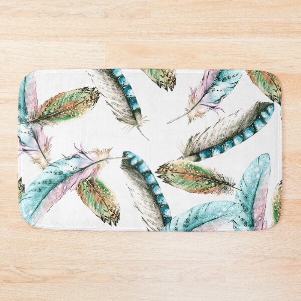 Item preview, Assorted Watercolor Feathers Pattern designed and sold by NoSpecialShop.