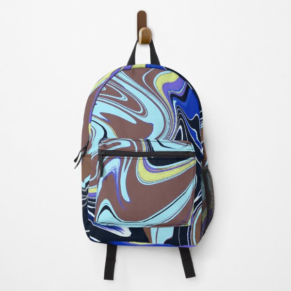 Item preview, BLUES/BROWN/BLACK ABSTRACT WAVES MARBLE/BE THE CHANGE YOU WANT TO SEE IN THE WORLD designed and sold by wildwhimsical.
