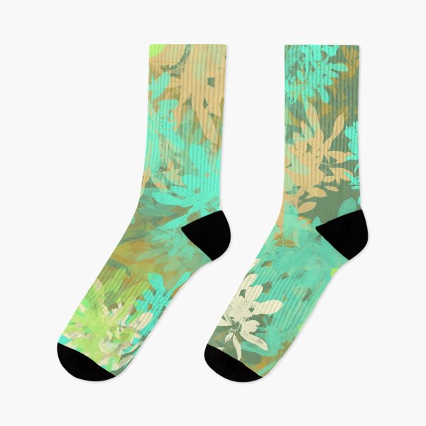 Item preview, Green Leaves Digital Abstract Pattern Design designed and sold by AMSonArt.