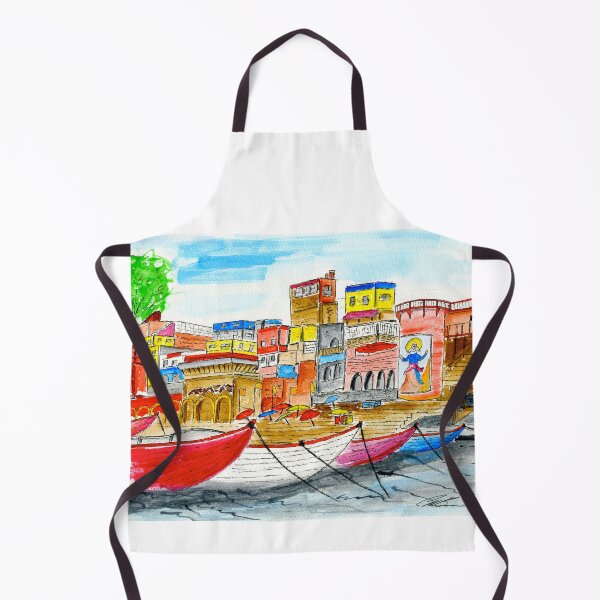 Item preview, Varanasi India, Ganges Riverfront - Original WaterColor designed and sold by BWBConcepts.