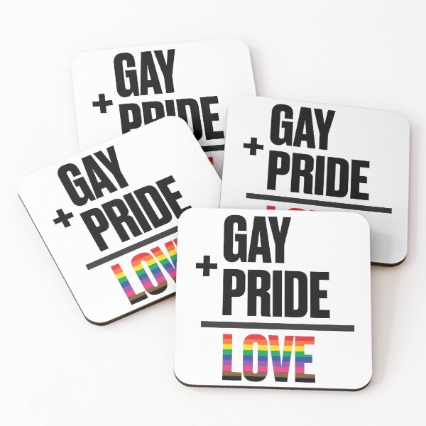 Item preview, GAY + PRIDE = LOVE designed and sold by LOVE+LOVE Design.