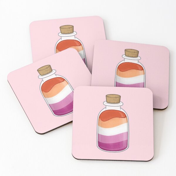 Item preview, Lesbian Pride colored Sand Bottle designed and sold by Floramisu.