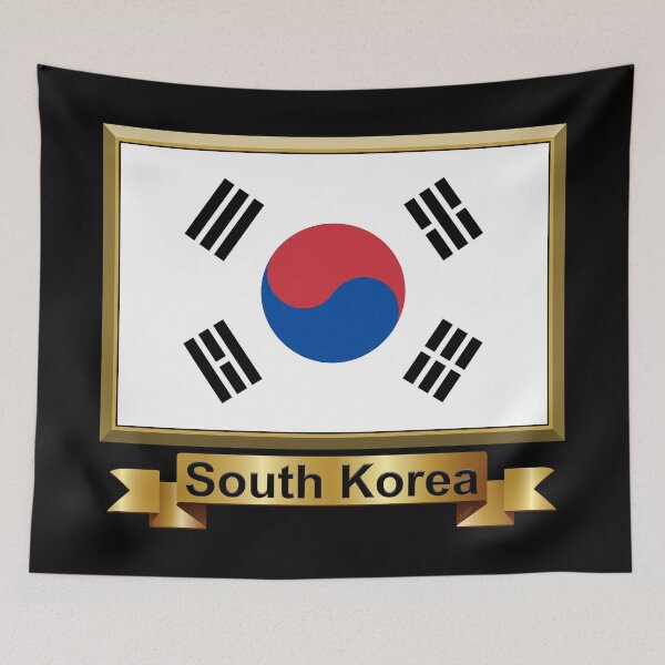 Item preview, South Korea Flag Gifts, Masks, Stickers & Products (N) designed and sold by mpodger.