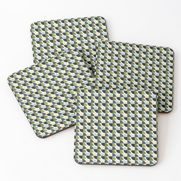 Item preview, Vintage mid modern geometric half circle pattern  designed and sold by likebakerdo.