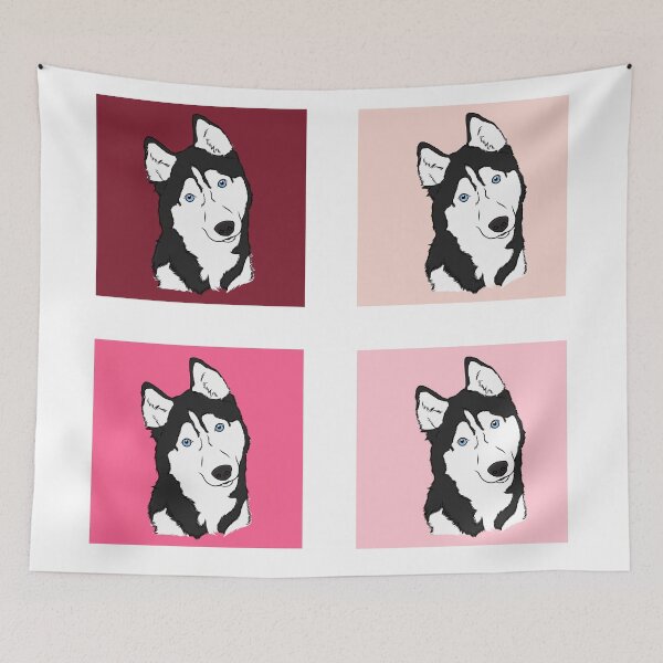 Item preview, Siberian Husky: Pink  designed and sold by rmcbuckeye.