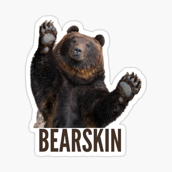 Bear Skin Stickers Redbubble - black bear hood roblox