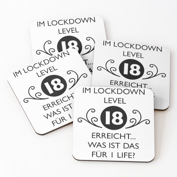 Artikelvorschau, IM LOCKDOWN LEVEL 18 ERREICHT | Was Ist Das Für 1 Life? entworfen und verkauft von yourtravelguide.