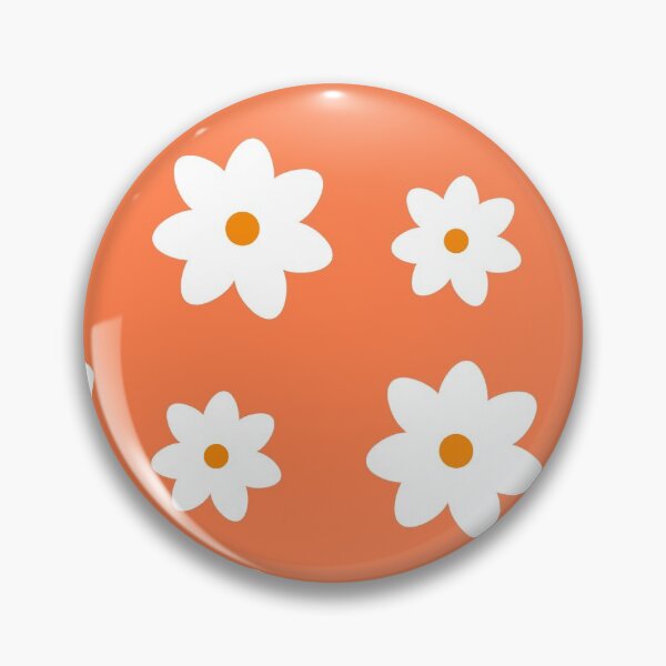 Item preview, retro orange flowers print designed and sold by Eshka.