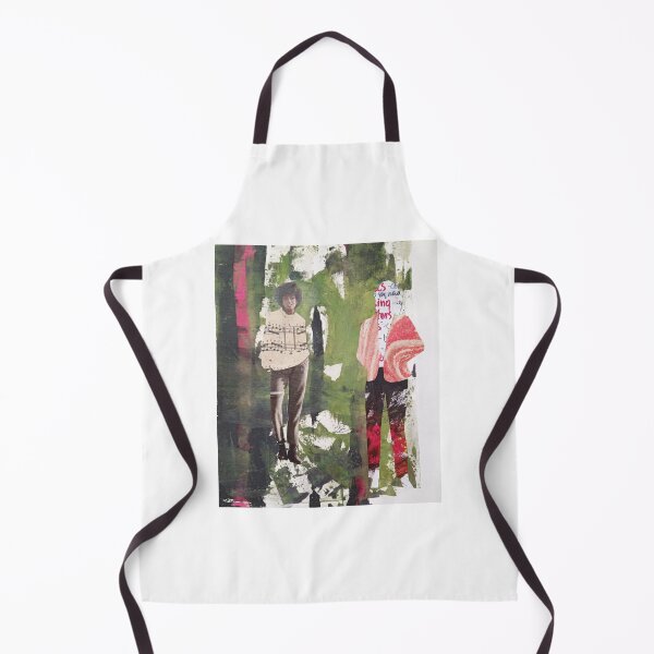 Item preview, Two sisters, 2 girls, walking in forest, abstract collage composition designed and sold by NessArtByEwa.