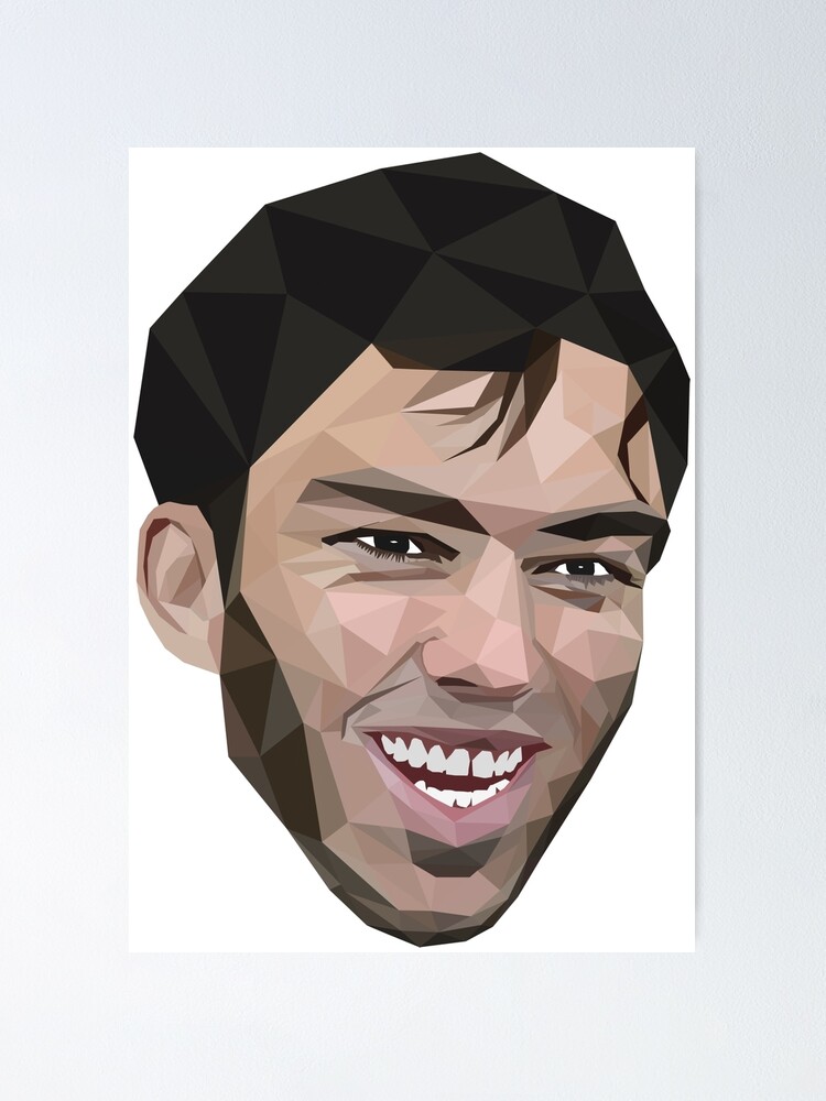 Mighty Pierre Gasly Low Poly Art Poster By Kingswag Redbubble