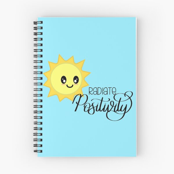 Aperçu de l'œuvre Radiate Positivity Sunny Positive Vibes en bleu clair créée et vendue par Kelly Leung.