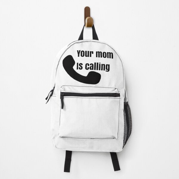 Item preview, your mom is calling, black and white text design  designed and sold by Barolina.