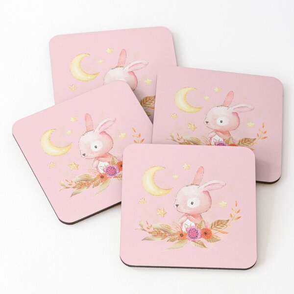 Item preview, Watercolor Rabbit With Moon And Stars designed and sold by Avani01.
