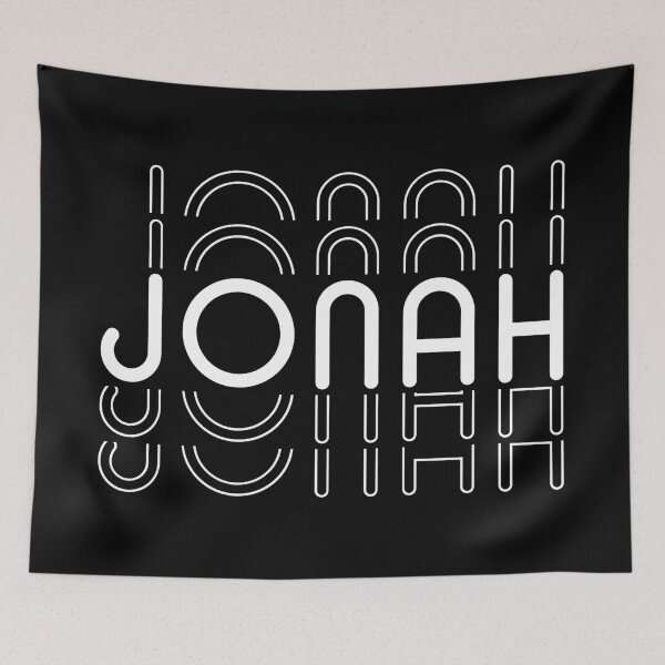 Item preview, Jonah Name in Black and White Style designed and sold by Time-is-Money.
