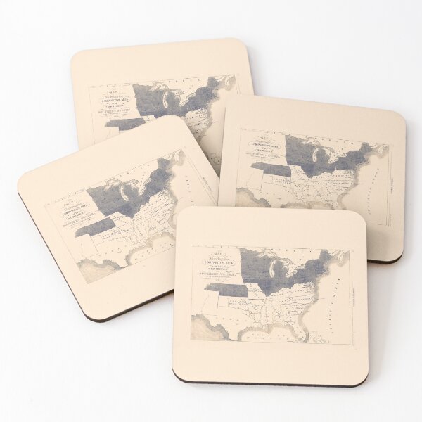 Item preview, Map Showing The Comparative Area Of The Northern And Southern States - 1861 designed and sold by warishellstore.