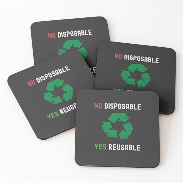 Item preview, No Disposable Yes Reusable  designed and sold by Nostraw.