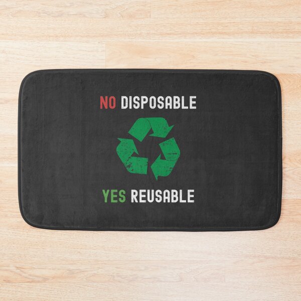 Item preview, No Disposable Yes Reusable  designed and sold by Nostraw.