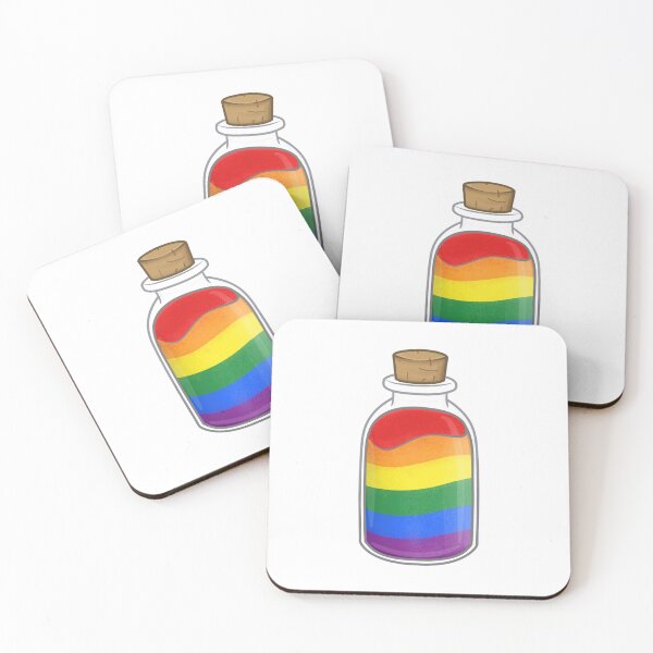 Item preview, Gay Pride colored Sand Bottle designed and sold by Floramisu.