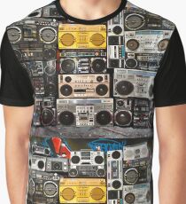 Wall Of Boomboxes Graphic T-Shirt