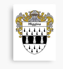 Higgins Coat of Arms/Family Crest Canvas Print