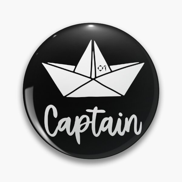 Item preview, PAPER SHIP ORIGAMIS No.1 | TEXT: CAPTAIN Sailing Boat | Minimalist Hand Drawn Art designed and sold by yourtravelguide.