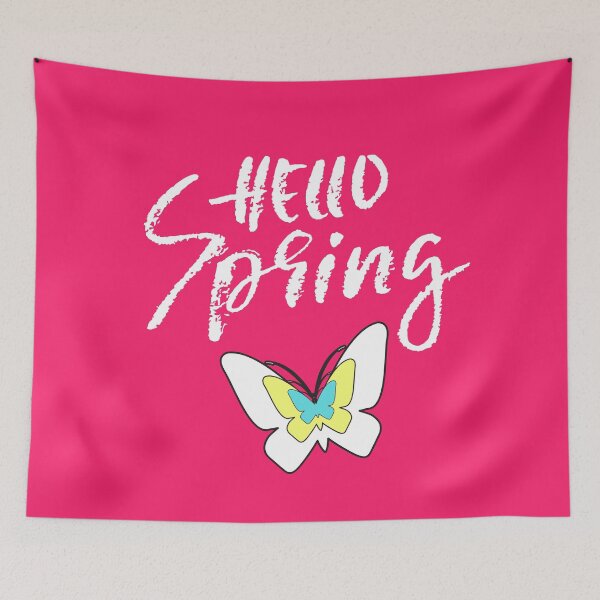 Item preview, Hello Spring, Pink For Spring Time Season Lovers-Colorful Easter,Spring Flowers  designed and sold by WW-Designz.