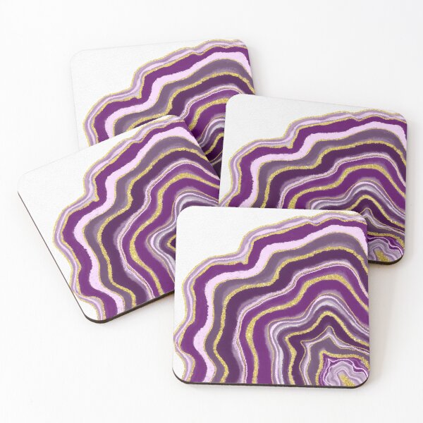 Item preview, Purple and Gold Geode Agate designed and sold by Julie Erin Designs.