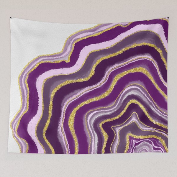 Item preview, Purple and Gold Geode Agate designed and sold by Julie Erin Designs.