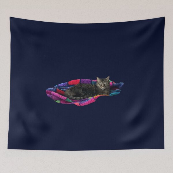 Item preview, Sleepy Kitty in a Colorful Blanket  designed and sold by Amanda1775.