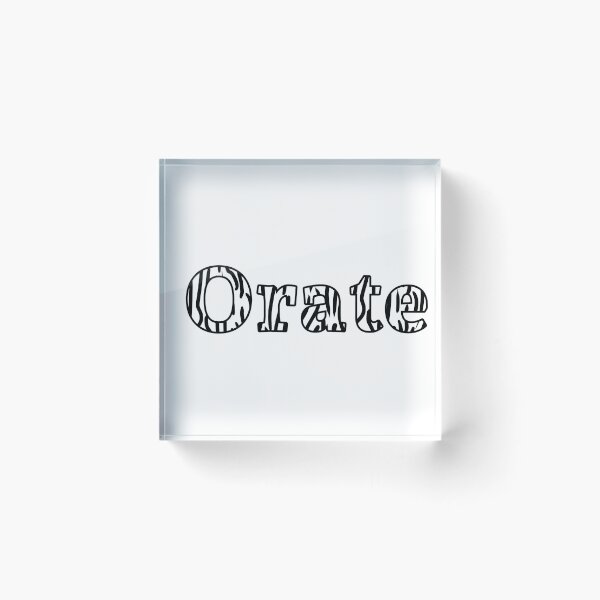 Item preview, Orate, aup! designed and sold by Oddsandsodsrec.