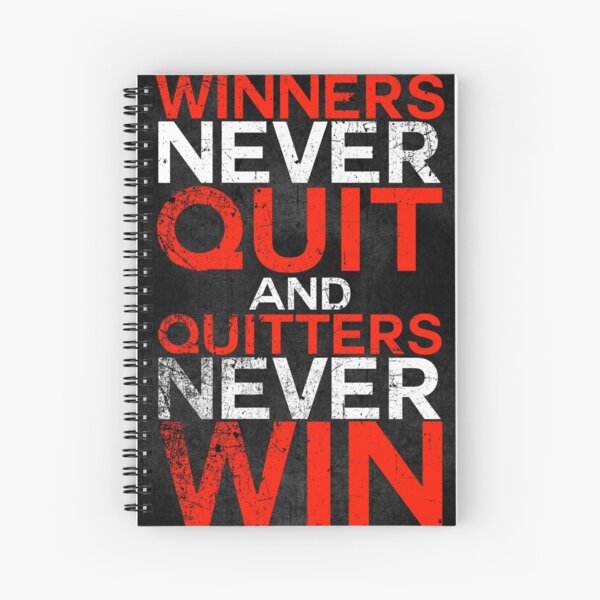 a quitter never wins and a winner never quits amazon