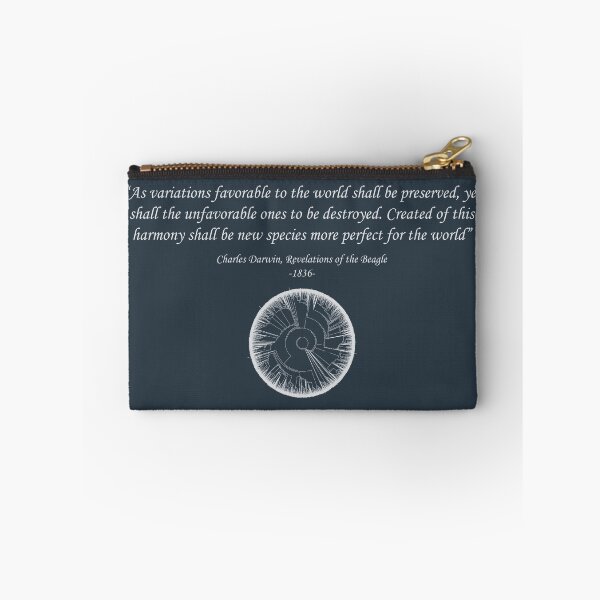 Item preview, Satirical Darwin Evolution Quote - Dark designed and sold by DeepSpaceDesigns.
