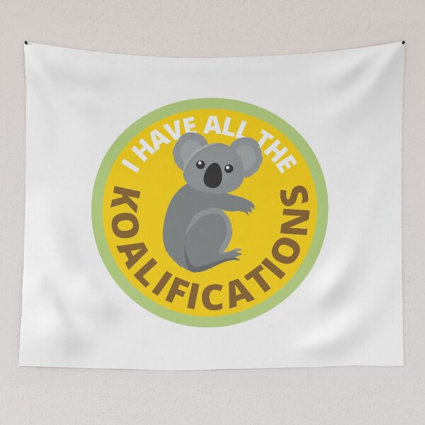Item preview, I Have All The Koalifications Koala designed and sold by ToastyBopShop.