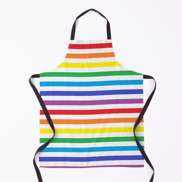 Item preview, Rainbow and White Stripes    designed and sold by lornakay.
