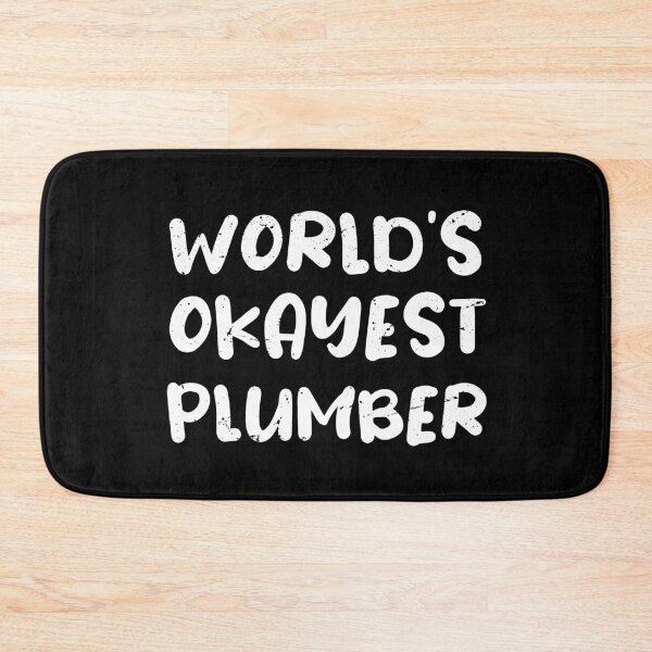 Item preview, World's okayest plumber  / plumbing gift / love plumbing / handyman present designed and sold by anodyle.