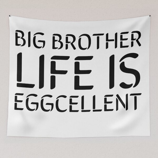 Item preview, Big Brother Life Is Eggcellent- Black designed and sold by Designs By YL.