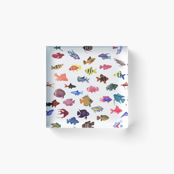 Item preview, Tropical Fish Pattern (choose your own color background) designed and sold by Jedi-Artist.