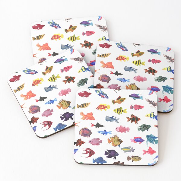Item preview, Tropical Fish Pattern (choose your own color background) designed and sold by Jedi-Artist.