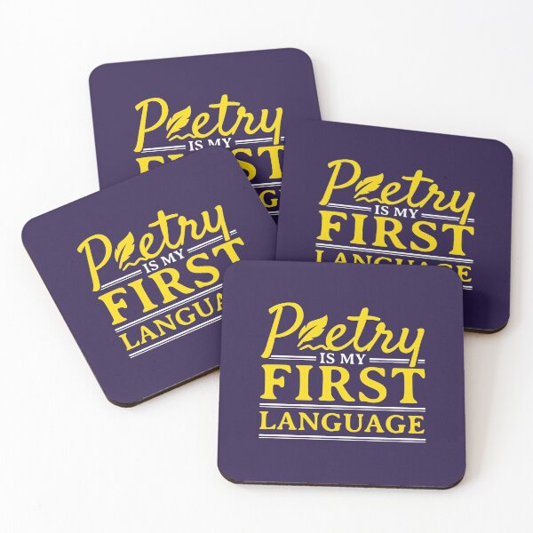 Item preview, Poetry Is My First Language Poet Poem Writer Lover designed and sold by jaygo.