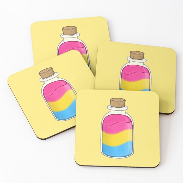 Item preview, Pansexual Pride colored Sand Bottle designed and sold by Floramisu.