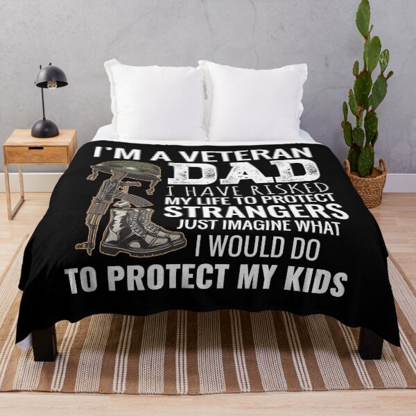 Item preview, I'm A Veteran Dad I Have Risked My Life To Protect Strangers Just Imagine What I would Do To Protect My Kids designed and sold by mdnrsakib.
