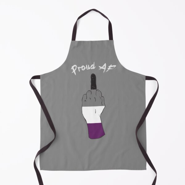Item preview, Proud AF - Ace Pride Middle Finger designed and sold by Alrkeaton.