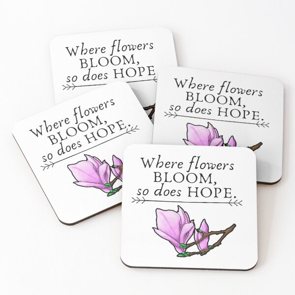 Item preview, Where Flowers Bloom, So Does Hope. designed and sold by BlossomByAnna.
