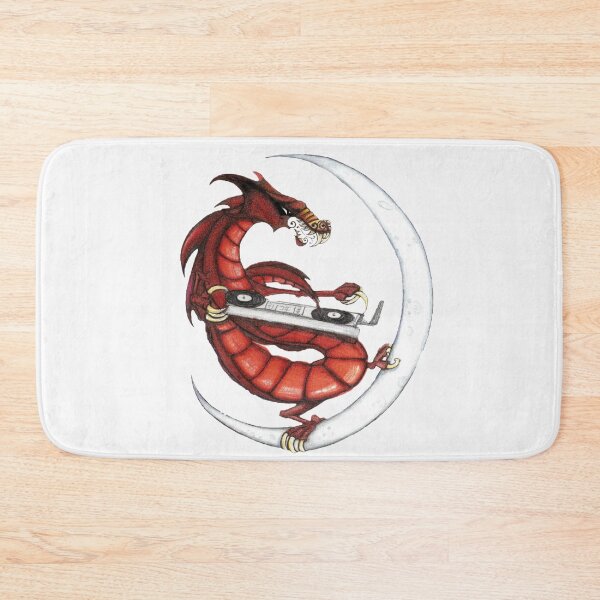 Item preview, DJ Red Lunar Dragon on full moon white! designed and sold by knightfyer.